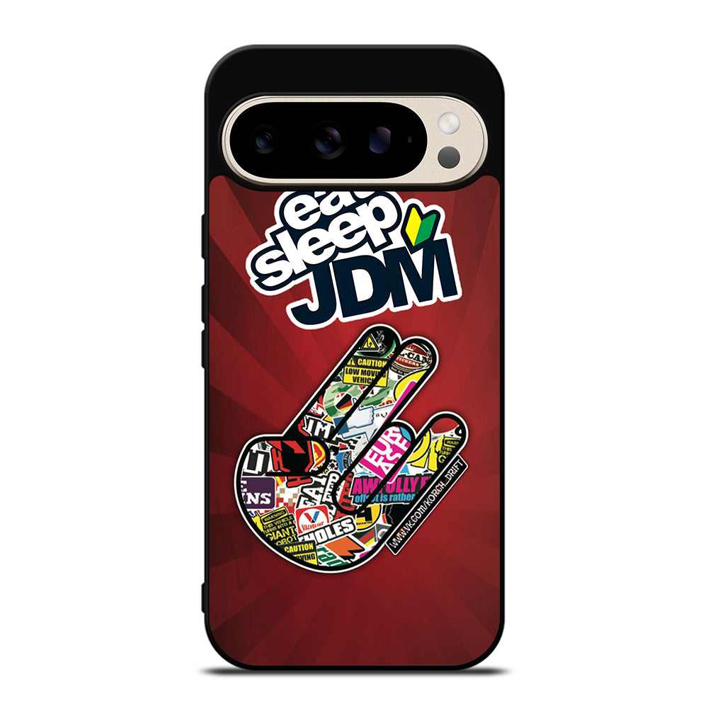 EAT SLEEP JDM LOGO Google Pixel 9 Pro Case Cover