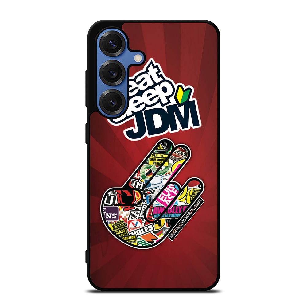 EAT SLEEP JDM LOGO Samsung Galaxy S25 Case Cover