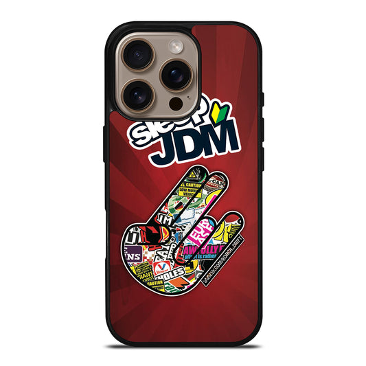 EAT SLEEP JDM LOGO iPhone 16 Pro Case Cover