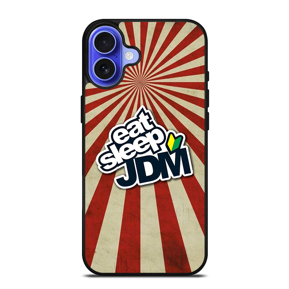 EAT SLEEP JDM SYMBOL iPhone 16 Case Cover