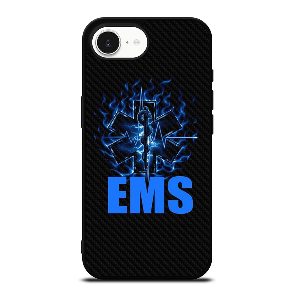 EMT EMS MEDICAL CARBON LOGO 2 iPhone 16e Case Cover