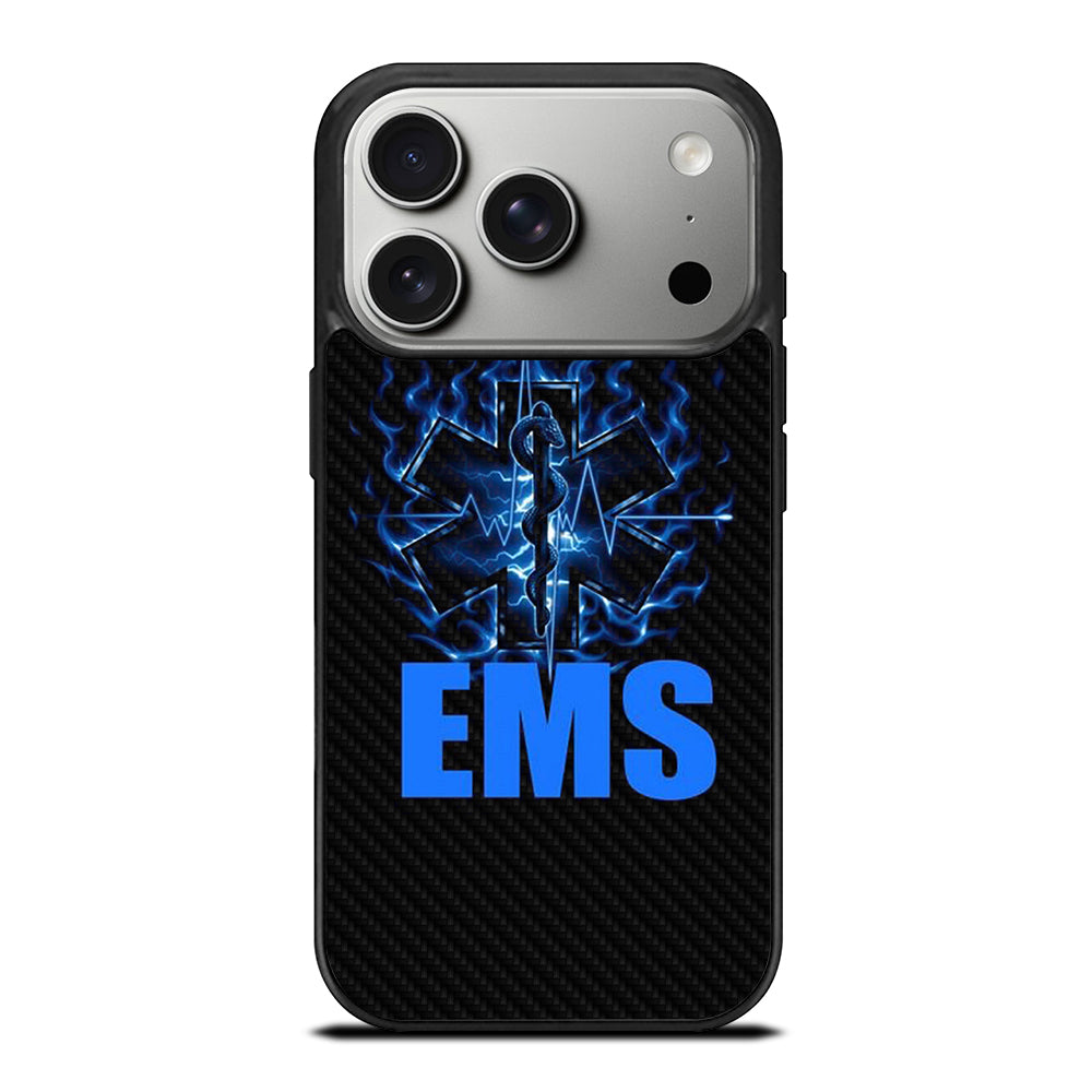 EMT EMS MEDICAL CARBON LOGO 2 iPhone 17 Pro Case Cover