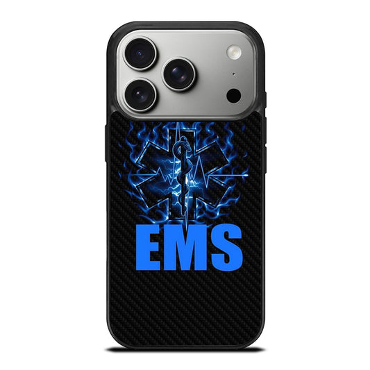 EMT EMS MEDICAL CARBON LOGO 2 iPhone 17 Pro Case Cover