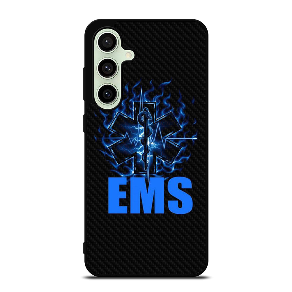 EMT EMS MEDICAL CARBON LOGO 2 Samsung Galaxy S24 FE Case Cover