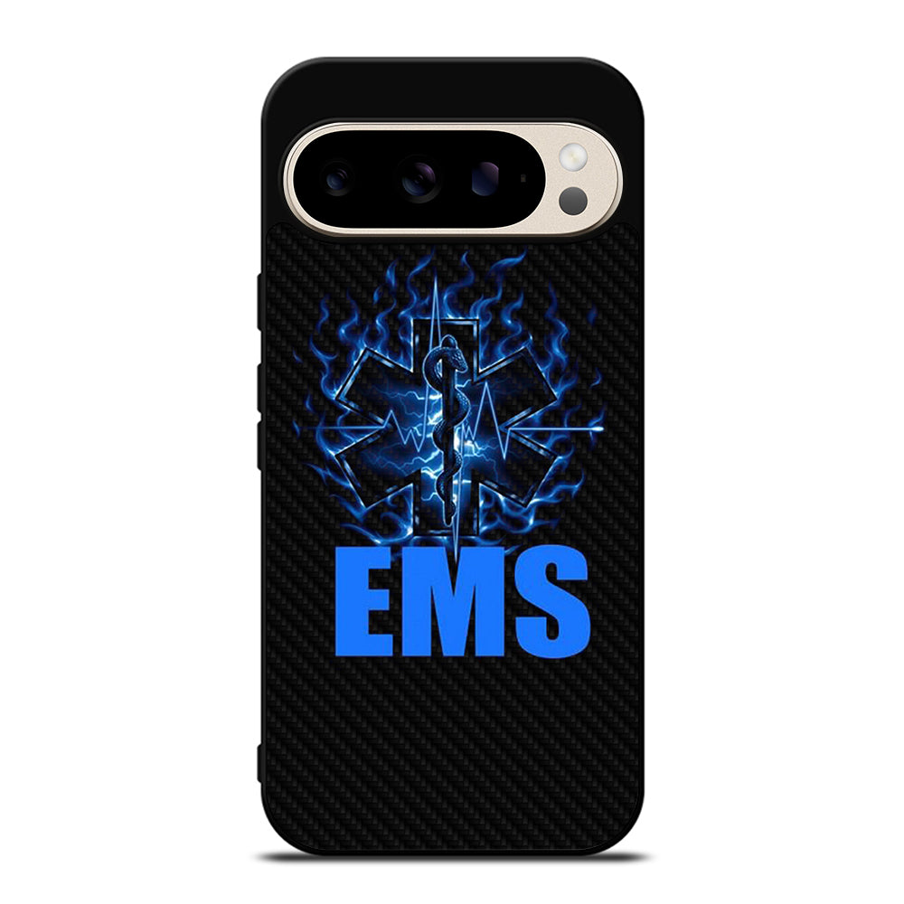 EMT EMS MEDICAL CARBON LOGO 2 Google Pixel 9 Pro Case Cover