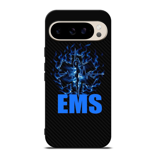 EMT EMS MEDICAL CARBON LOGO 2 Google Pixel 9 Pro Case Cover