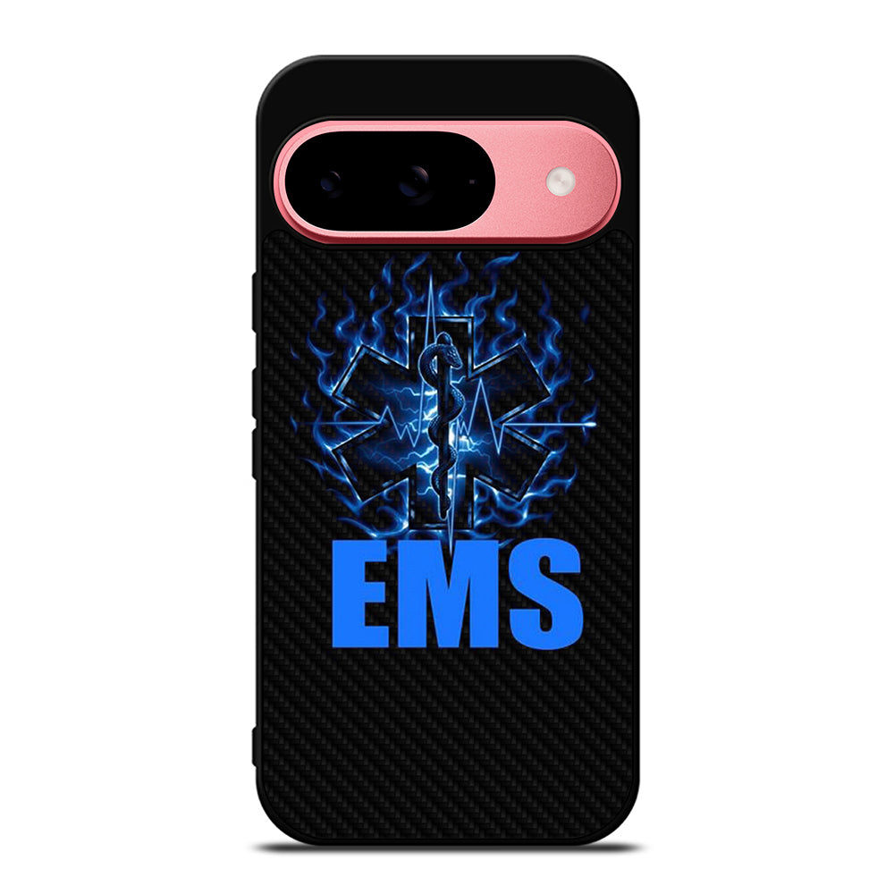 EMT EMS MEDICAL CARBON LOGO 2 Google Pixel 9 Case Cover