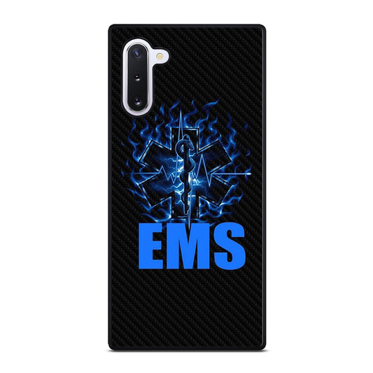 EMT EMS MEDICAL CARBON LOGO 2 Samsung Galaxy Note 10 Case Cover