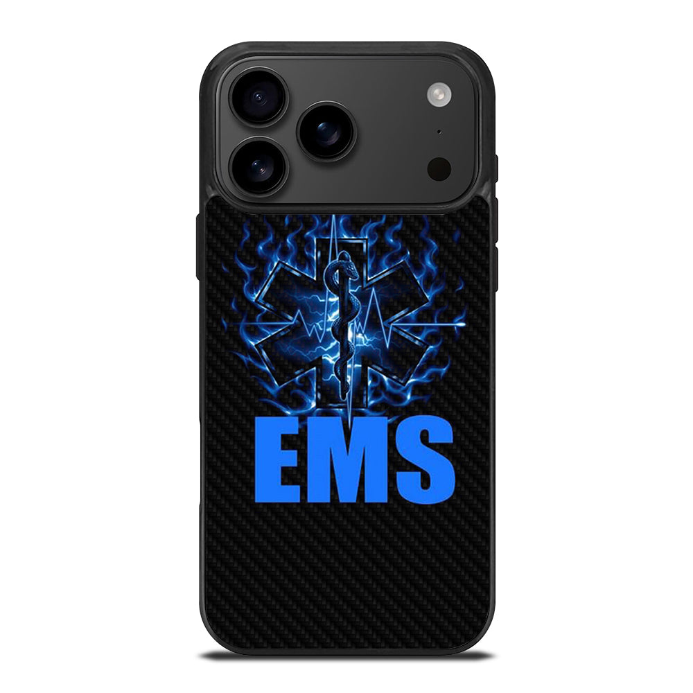 EMT EMS MEDICAL CARBON LOGO 2 iPhone 17 Pro Max Case Cover