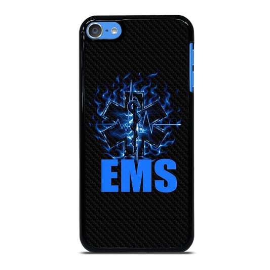 EMT EMS MEDICAL CARBON LOGO 2 iPod Touch 7 Case Cover