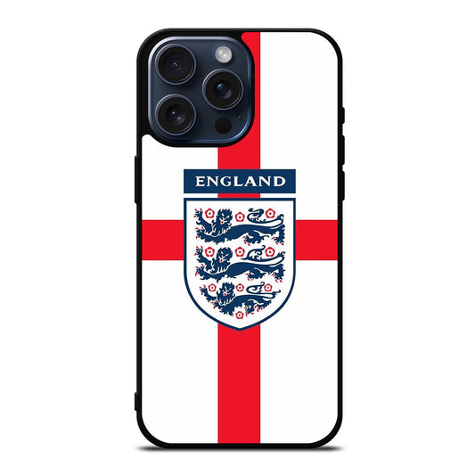 ENGLAND FOOTBALL THREE LIONS LOGO iPhone 15 Pro Max Case Cover