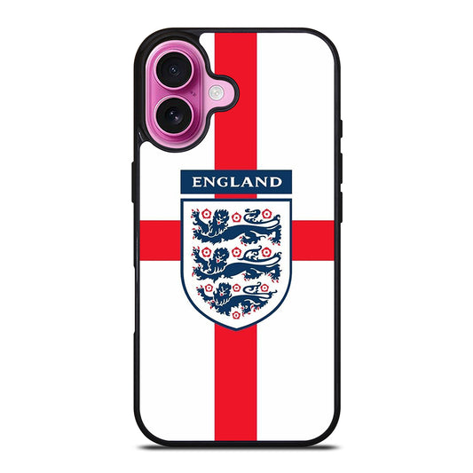 ENGLAND FOOTBALL THREE LIONS LOGO iPhone 16 Plus Case Cover