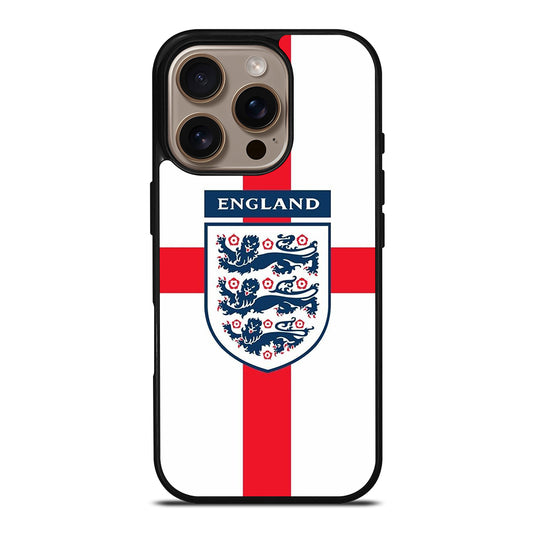 ENGLAND FOOTBALL THREE LIONS LOGO iPhone 16 Pro Case Cover