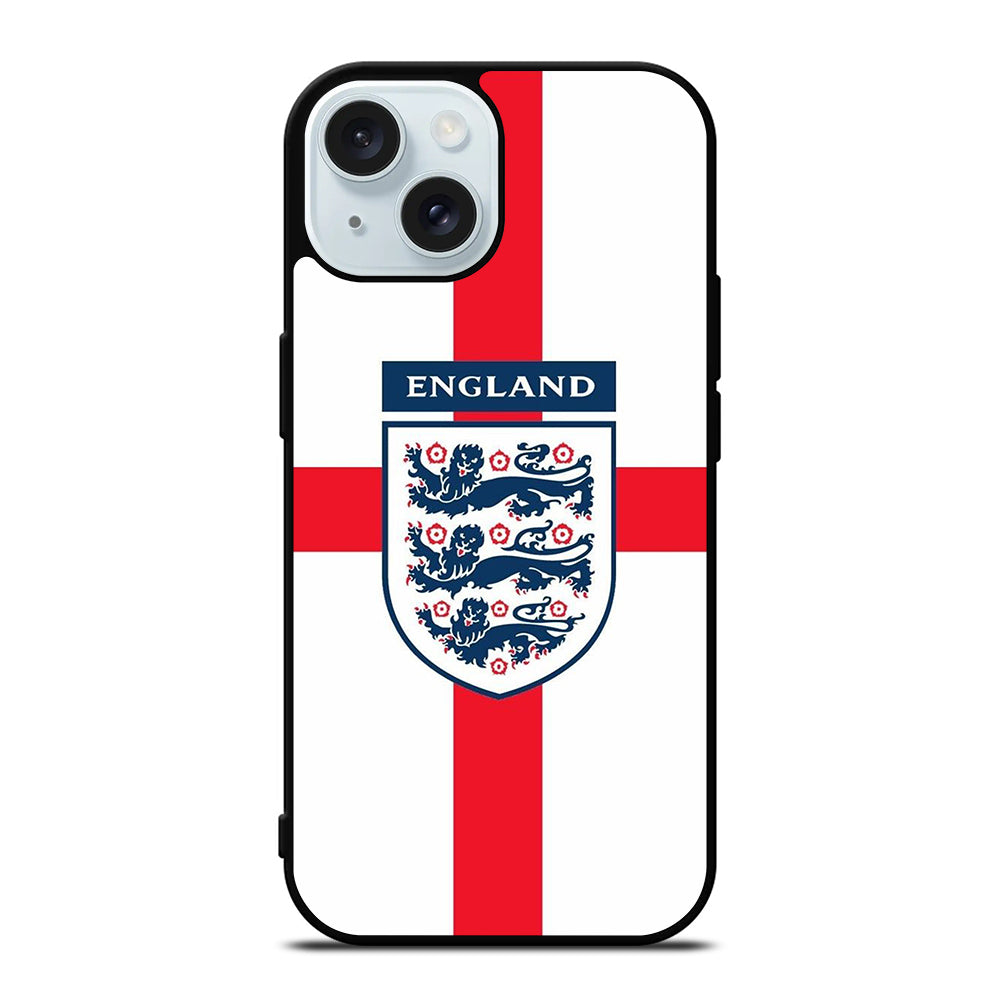 ENGLAND FOOTBALL THREE LIONS LOGO iPhone 15 Case Cover