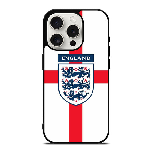 ENGLAND FOOTBALL THREE LIONS LOGO iPhone 15 Pro Case Cover