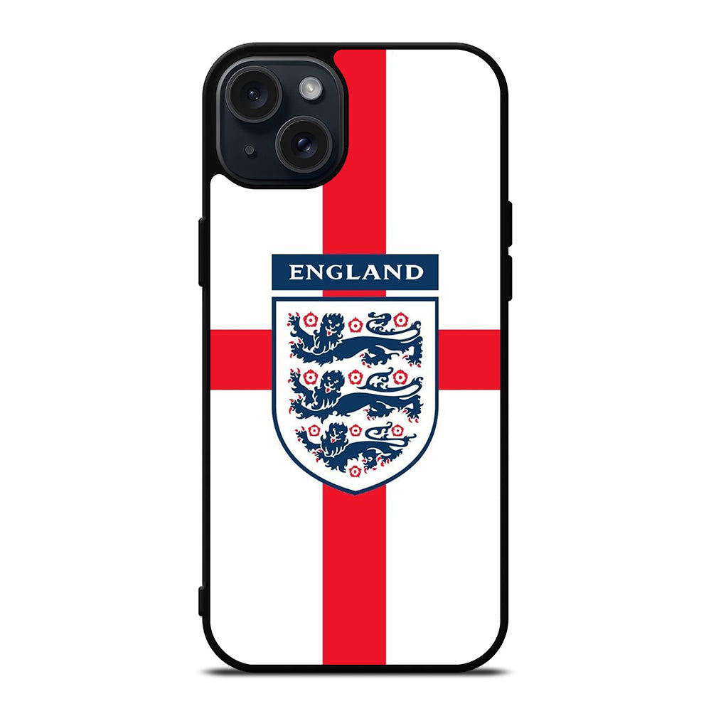 ENGLAND FOOTBALL THREE LIONS LOGO iPhone 15 Plus Case Cover