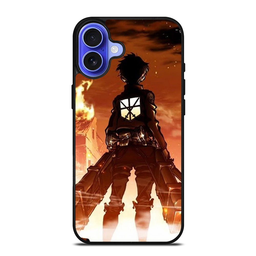 EREN YEAGER ATTACK ON TITAN ANIME SERIES iPhone 16 Case Cover