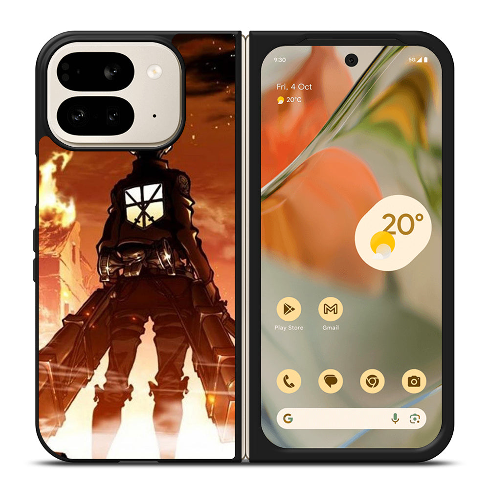 EREN YEAGER ATTACK ON TITAN ANIME SERIES Google Pixel 9 Pro Fold Case Cover