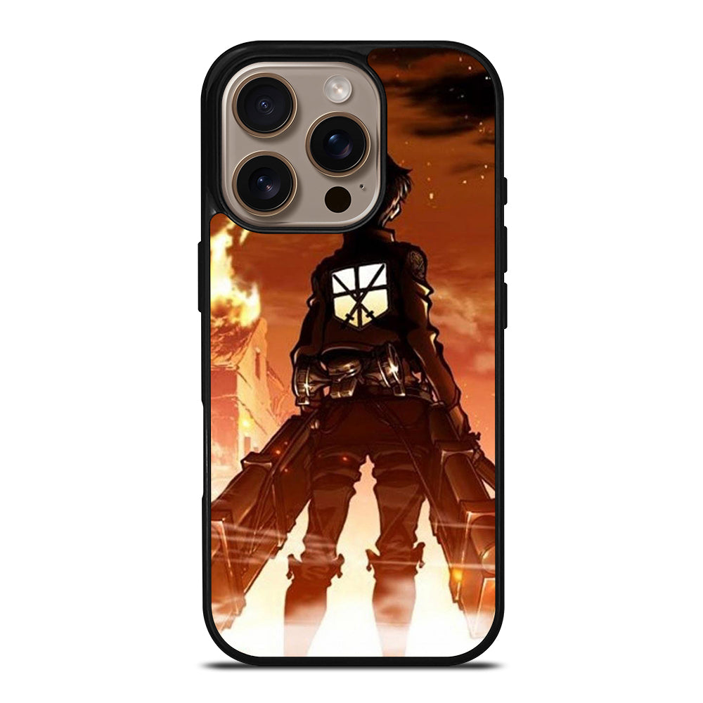 EREN YEAGER ATTACK ON TITAN ANIME SERIES iPhone 16 Pro Case Cover