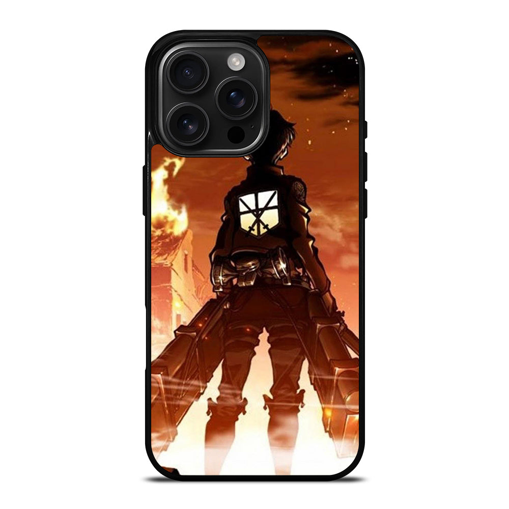 EREN YEAGER ATTACK ON TITAN ANIME SERIES iPhone 16 Pro Max Case Cover
