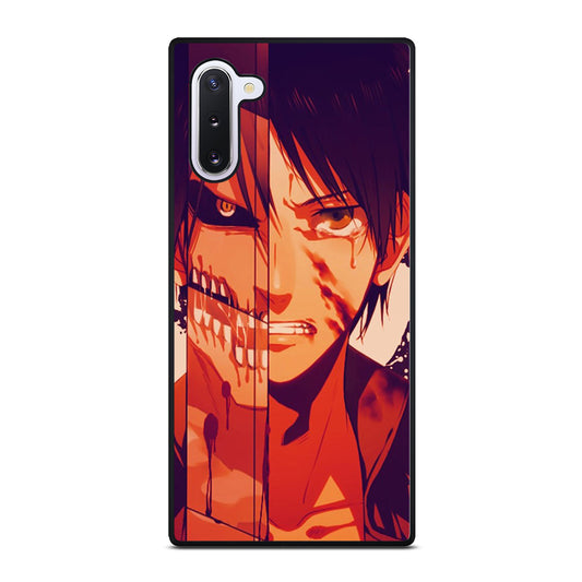 EREN YEAGER ATTACK ON TITAN FACE Samsung Galaxy Note 10 Case Cover