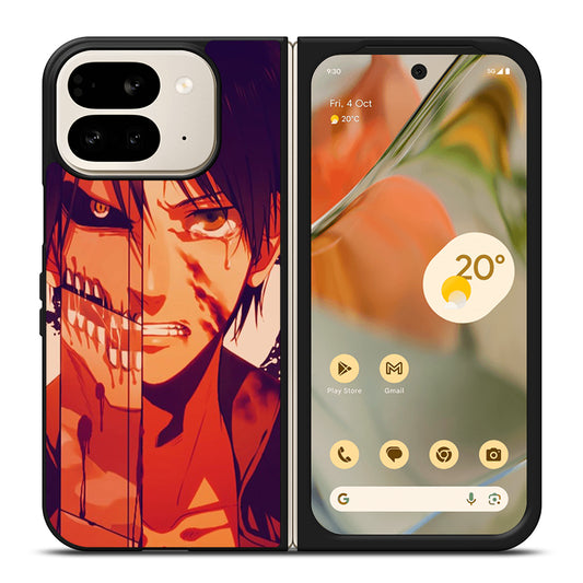 EREN YEAGER ATTACK ON TITAN FACE Google Pixel 9 Pro Fold Case Cover