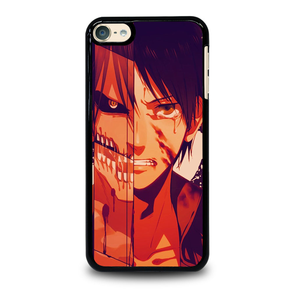 EREN YEAGER ATTACK ON TITAN FACE iPod Touch 6 Case Cover