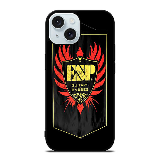 ESP GUITARS AND BASSES LOGO 3 iPhone 15 Case Cover