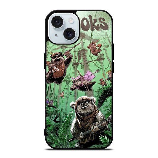 EWOK STAR WARS CARTOON iPhone 15 Case Cover