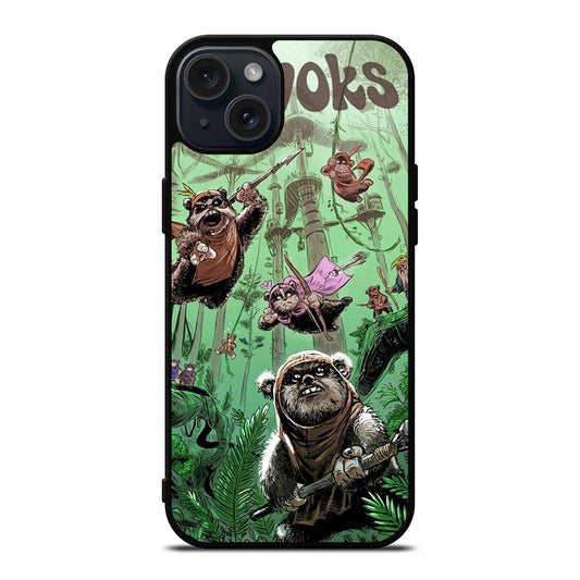 EWOK STAR WARS CARTOON iPhone 15 Plus Case Cover