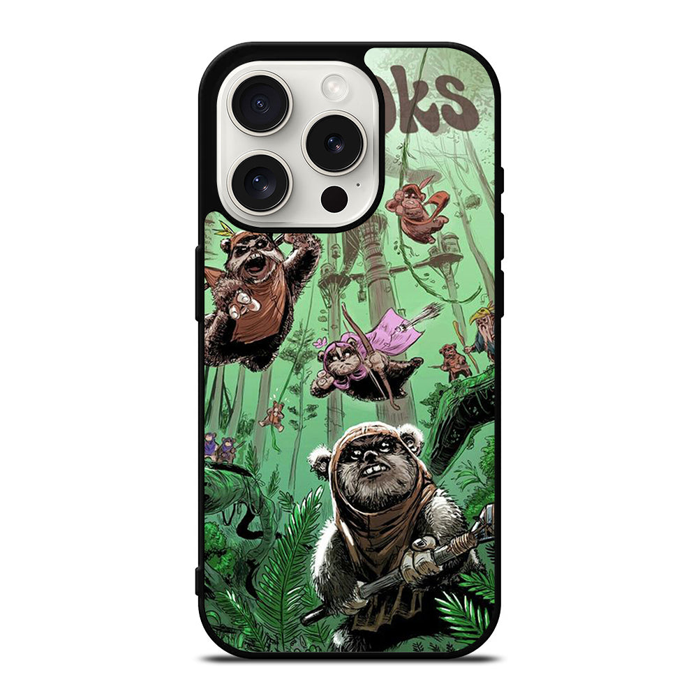 EWOK STAR WARS CARTOON iPhone 15 Pro Case Cover