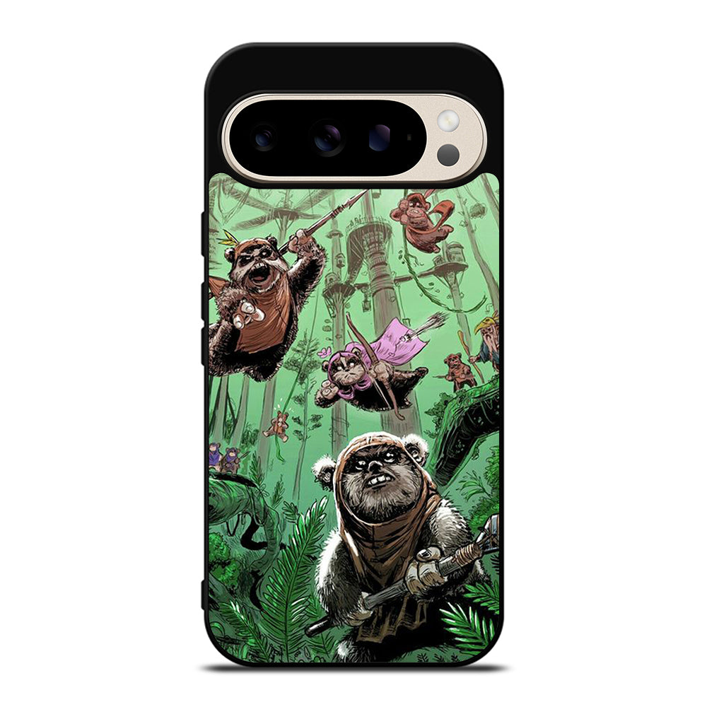 EWOK STAR WARS CARTOON Google Pixel 9 Pro Case Cover