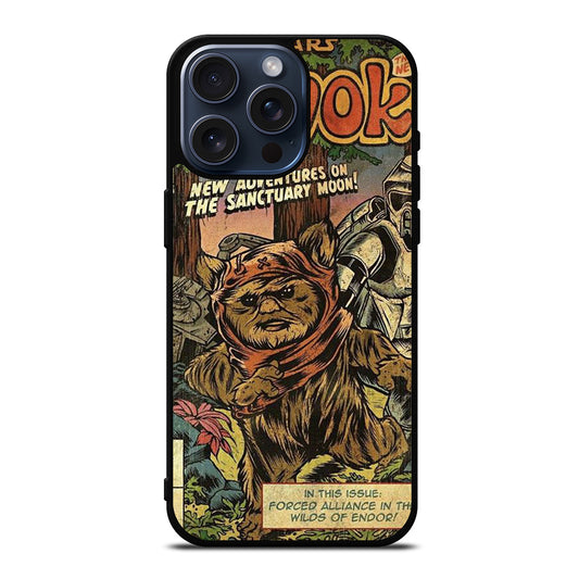 EWOK STAR WARS POSTER iPhone 15 Pro Max Case Cover