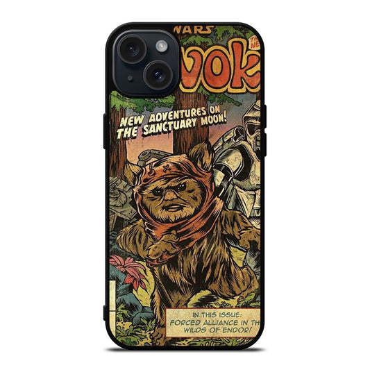 EWOK STAR WARS POSTER iPhone 15 Plus Case Cover