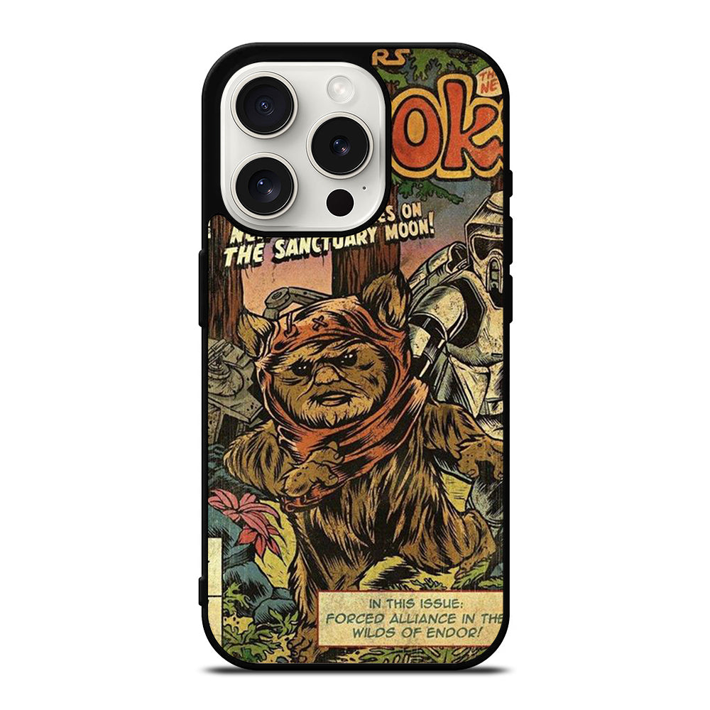 EWOK STAR WARS POSTER iPhone 15 Pro Case Cover