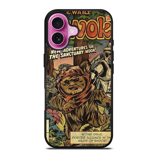 EWOK STAR WARS POSTER iPhone 16 Plus Case Cover