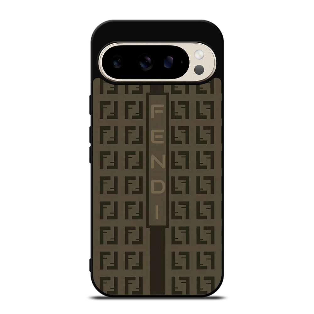 FENDI ROMA BROWN PATTERN 2 Google Pixel 9 Pro Case Cover