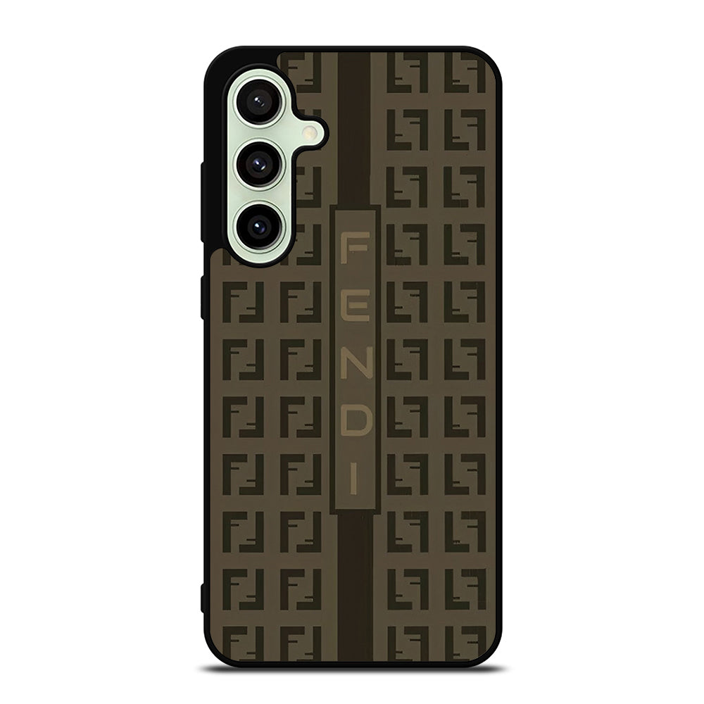 FENDI ROMA BROWN PATTERN 2 Samsung Galaxy S24 FE Case Cover