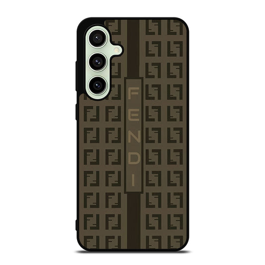 FENDI ROMA BROWN PATTERN 2 Samsung Galaxy S24 FE Case Cover