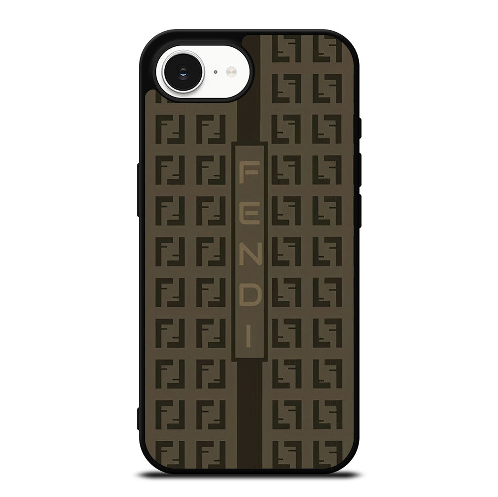 FENDI ROMA BROWN PATTERN 2 iPhone 16e Case Cover