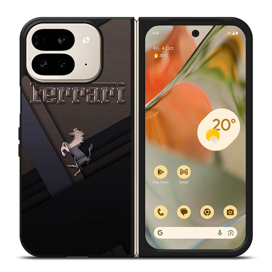FERRARI METAL ICON Google Pixel 9 Pro Fold Case Cover