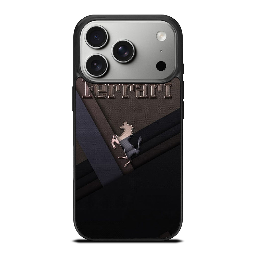 FERRARI METAL ICON iPhone 17 Pro Case Cover