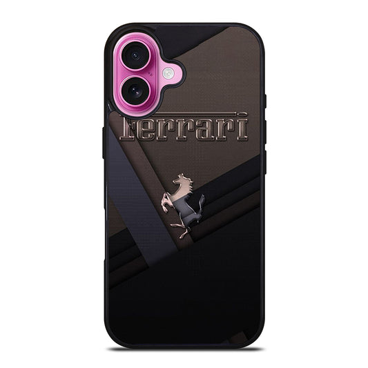 FERRARI METAL ICON iPhone 16 Plus Case Cover