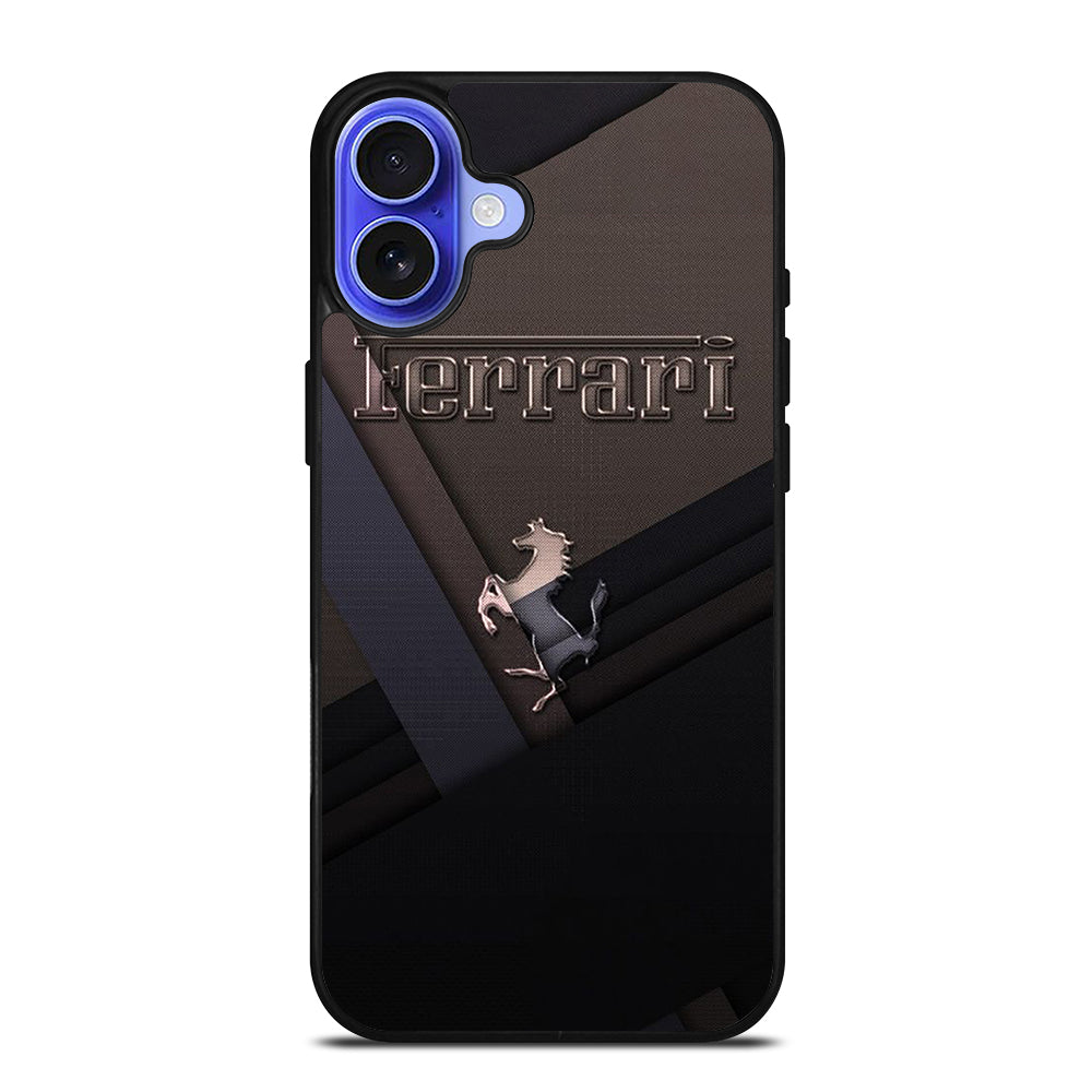 FERRARI METAL ICON iPhone 16 Case Cover