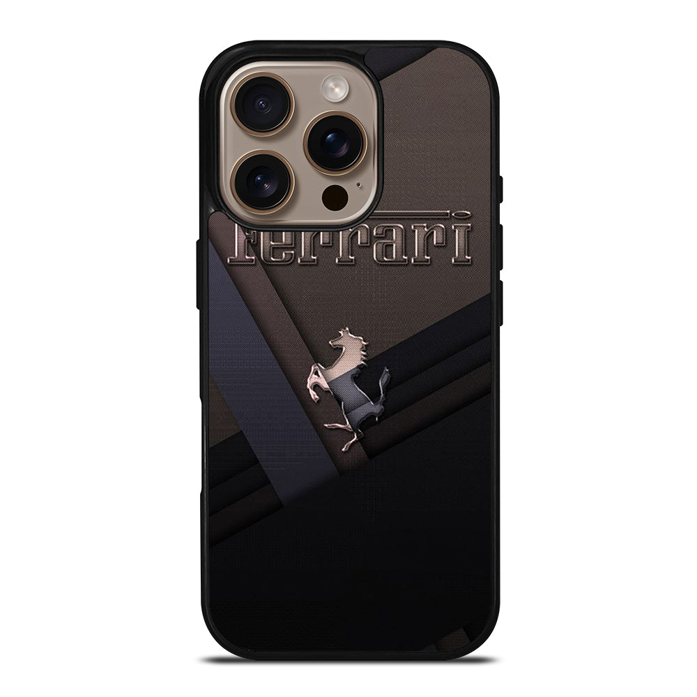 FERRARI METAL ICON iPhone 16 Pro Case Cover