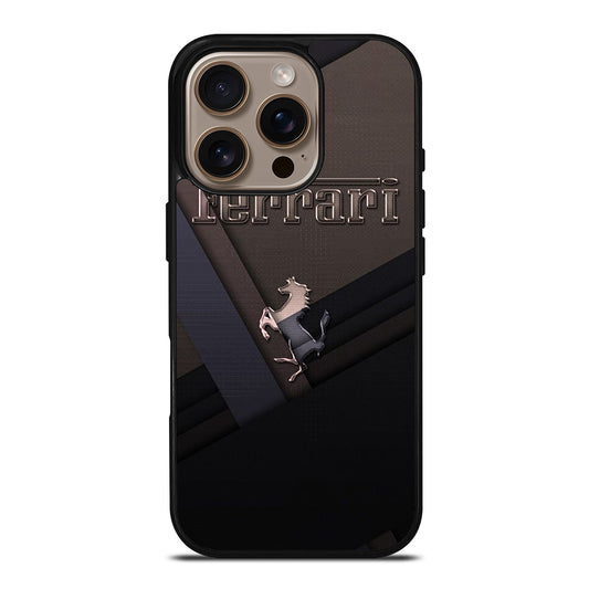 FERRARI METAL ICON iPhone 16 Pro Case Cover