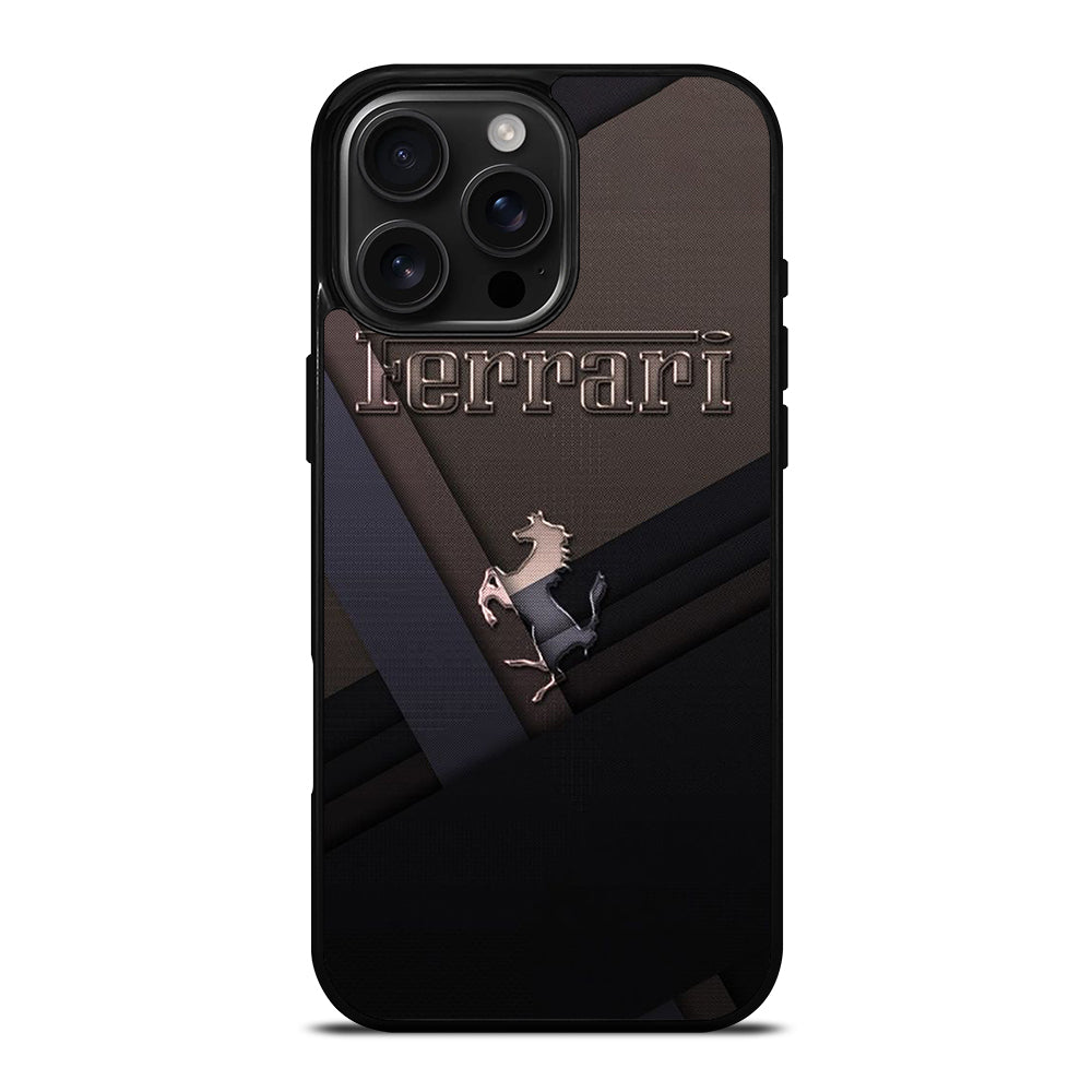FERRARI METAL ICON iPhone 16 Pro Max Case Cover