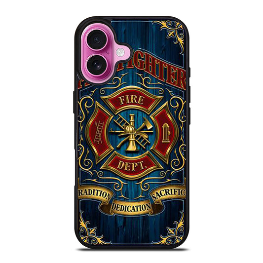 FIREFIGHTER FIREMAN ICON iPhone 16 Plus Case Cover