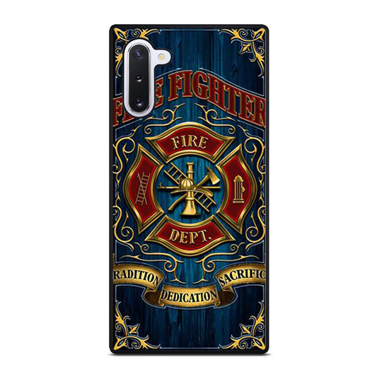FIREFIGHTER FIREMAN ICON Samsung Galaxy Note 10 Case Cover