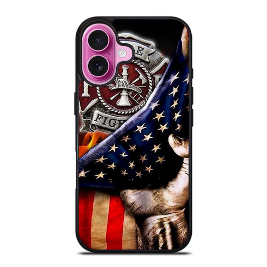FIREFIGHTER FIREMAN SYMBOL iPhone 16 Plus Case Cover